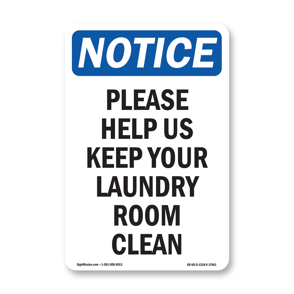 Please Help Us Keep Your Laundry Room Clean