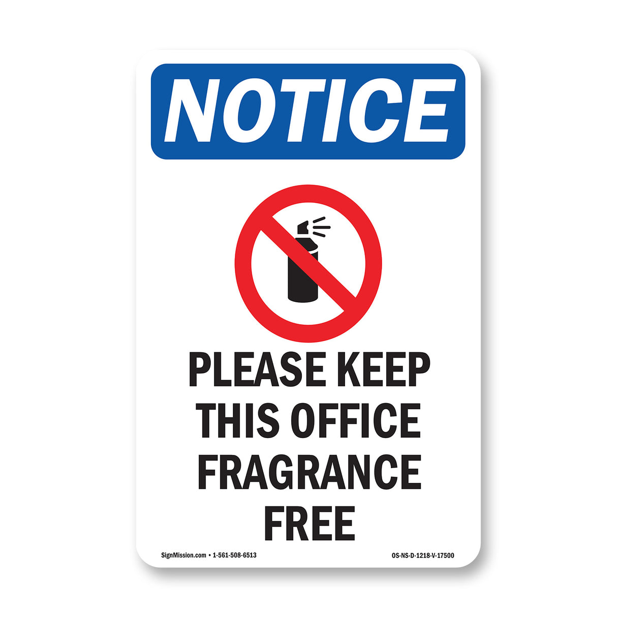 Please Keep This Office Fragrance Free