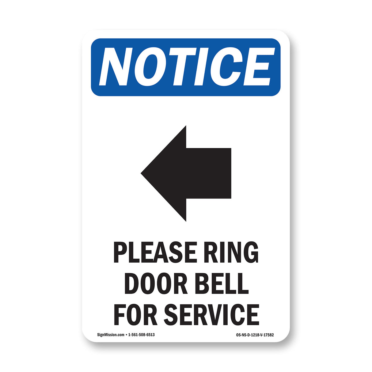 Please Ring Door Bell For Service