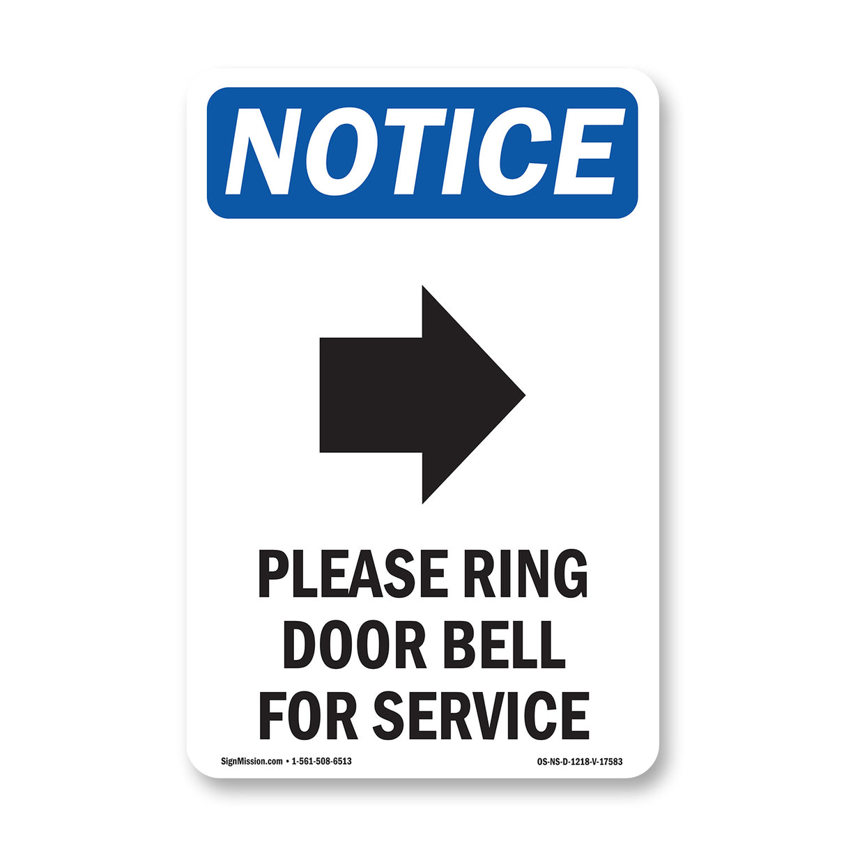 Please Ring Door Bell For Service