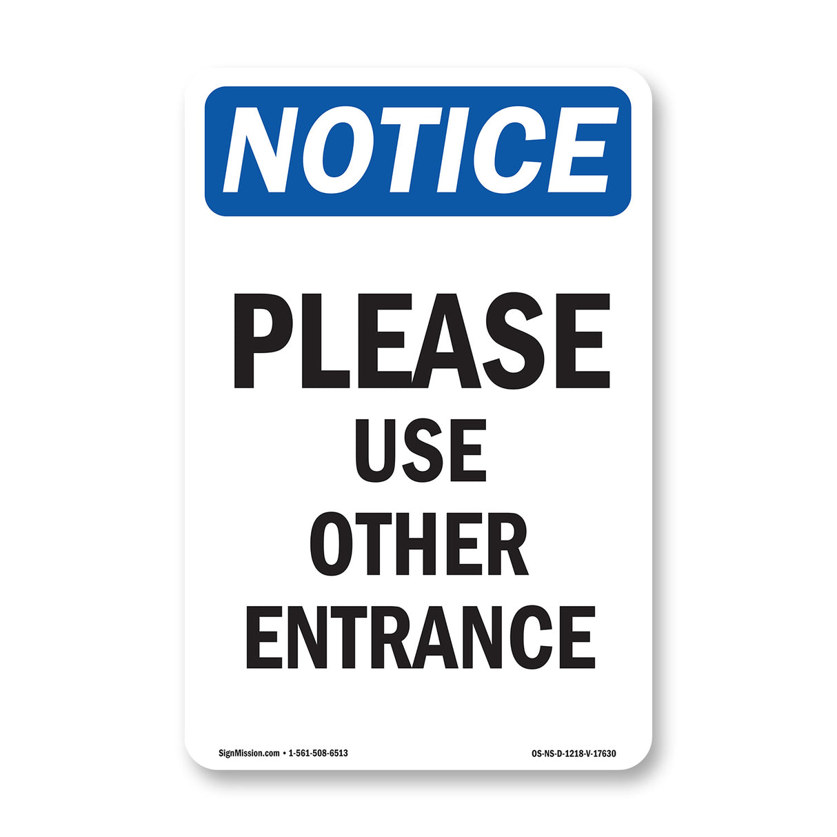 Please Use Other Entrance