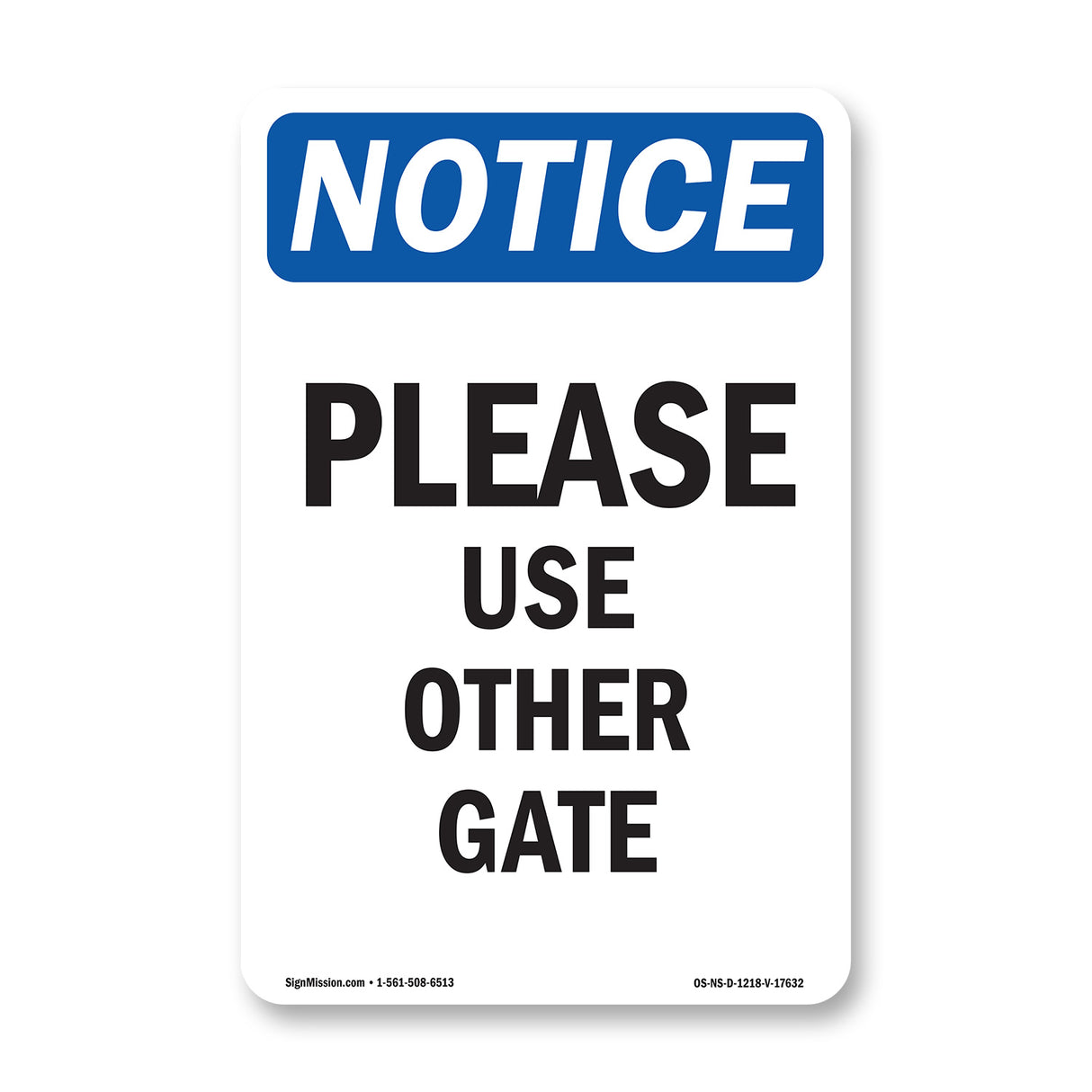 Please Use Other Gate