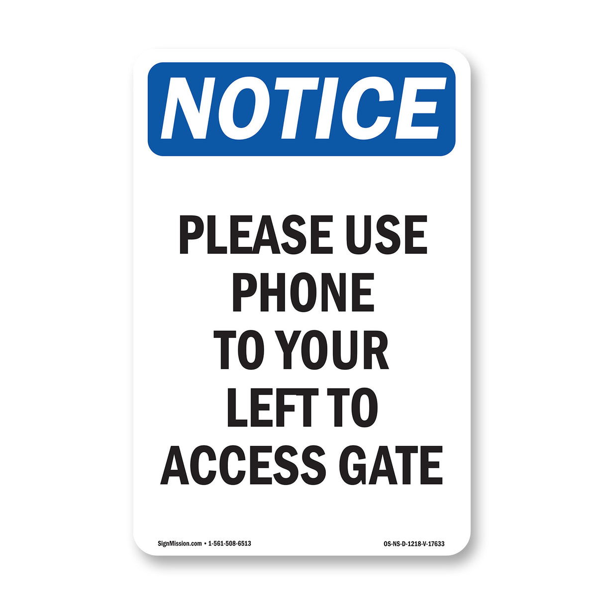 Please Use Phone To Your Left