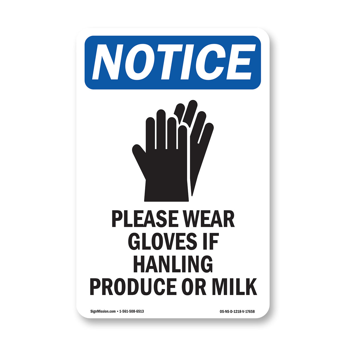 Please Wear Gloves If Handling