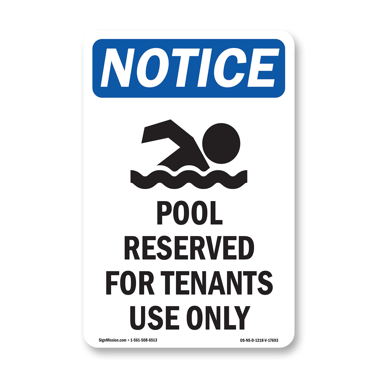 Pool Reserved For Tenants
