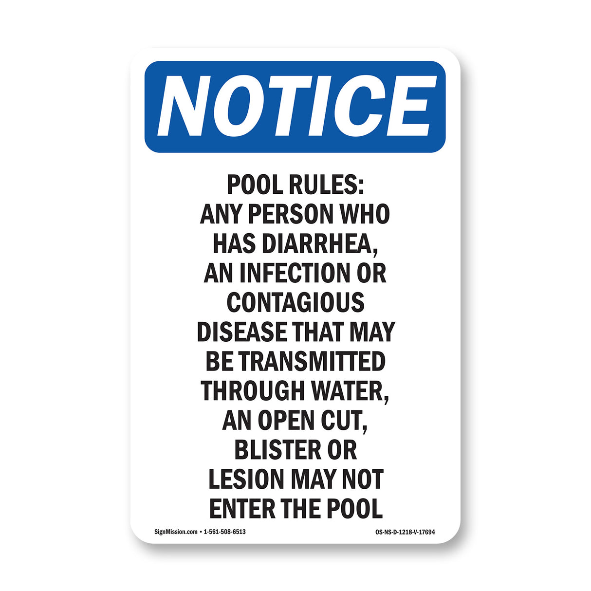 Pool Rules Any Person Who Has