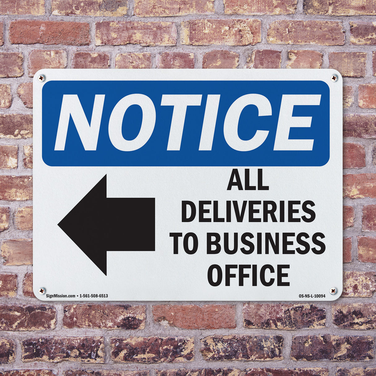 All Deliveries To Business Office