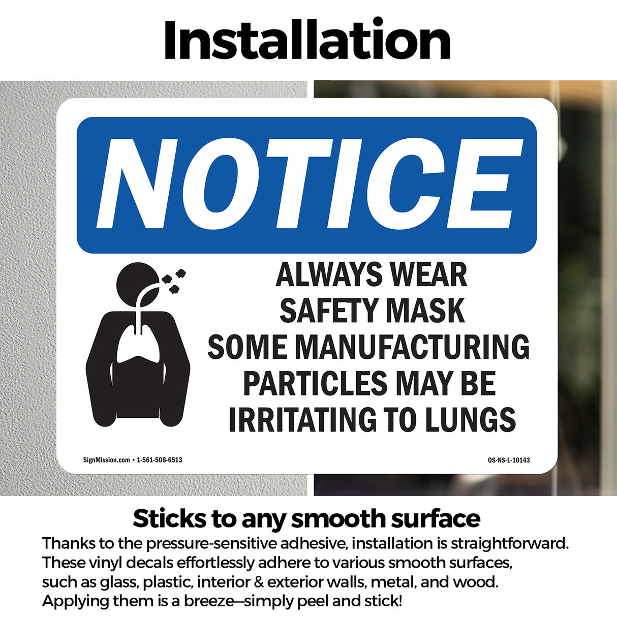 Always Wear Safety Mask Some Sign With Symbol