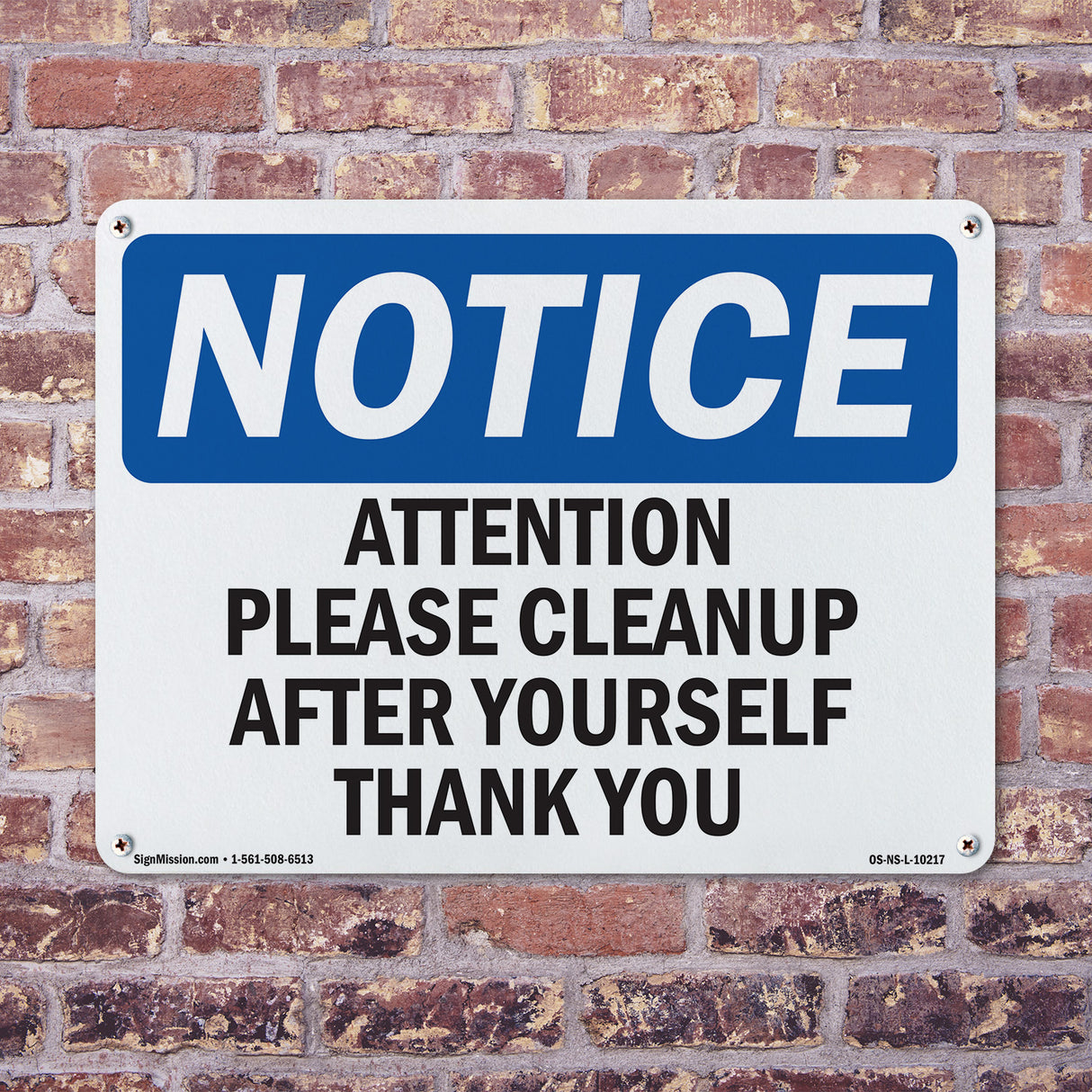 Attention Please Cleanup After