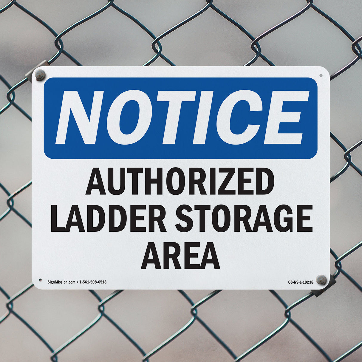 Authorized Ladder Storage Area