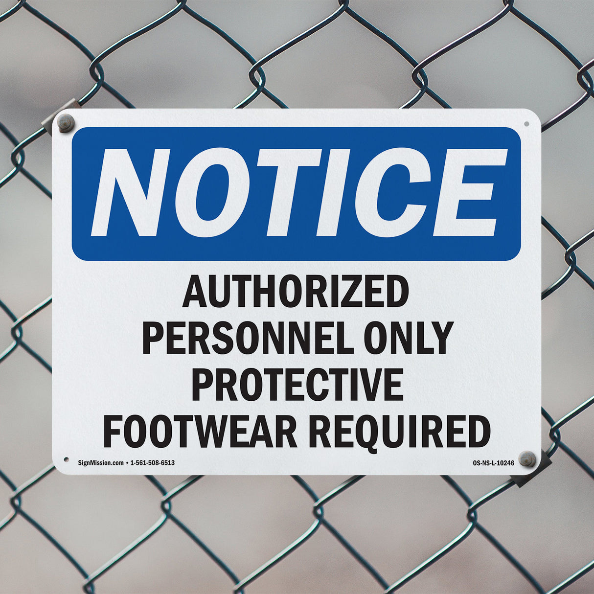 Authorized Personnel Only Protective Footwear