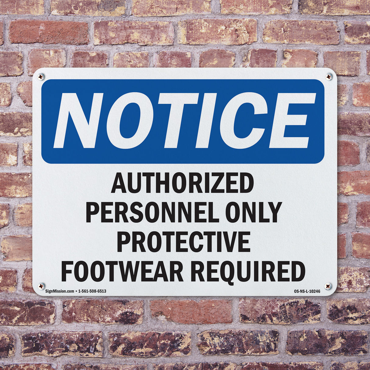 Authorized Personnel Only Protective Footwear
