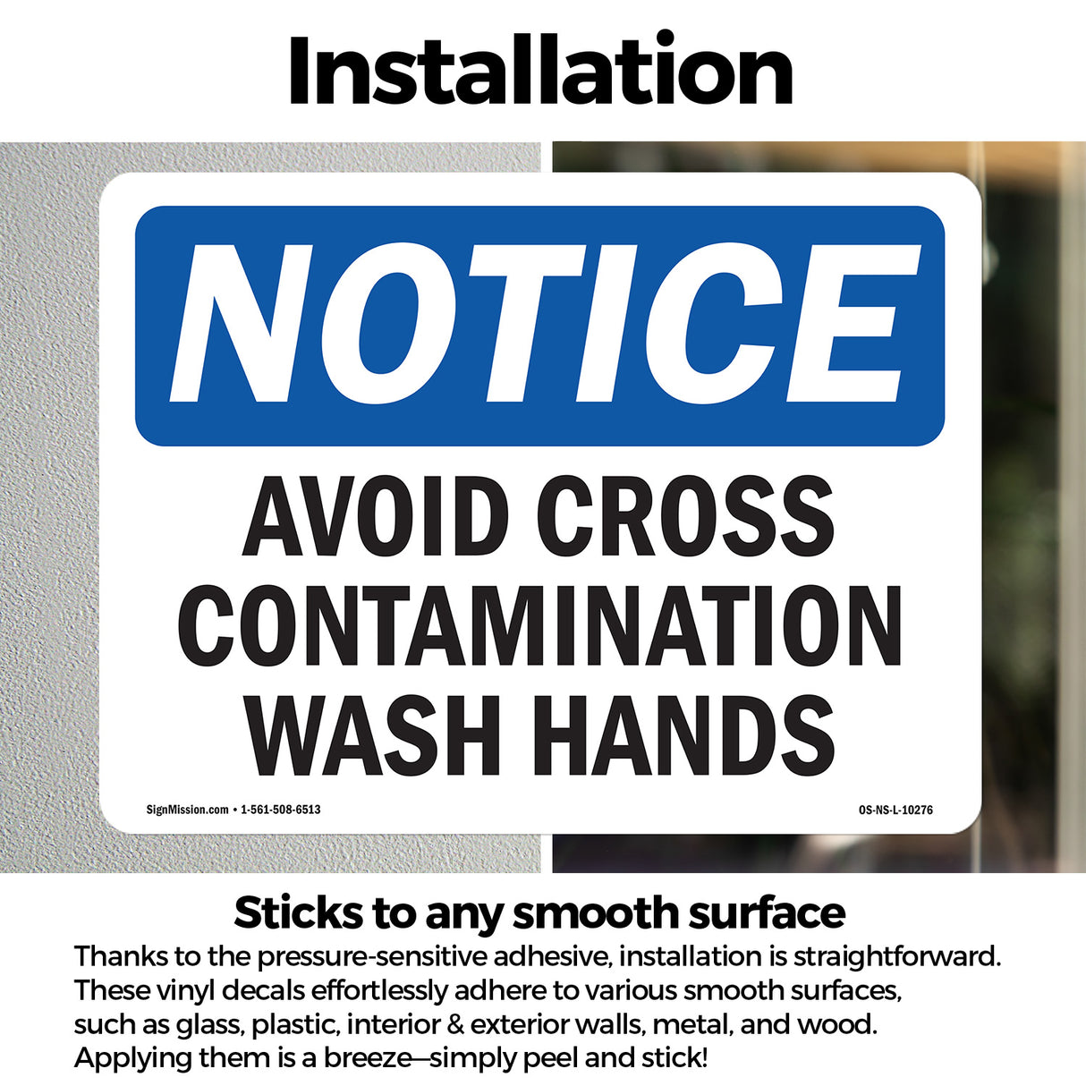 Avoid Cross Contamination Wash Hands