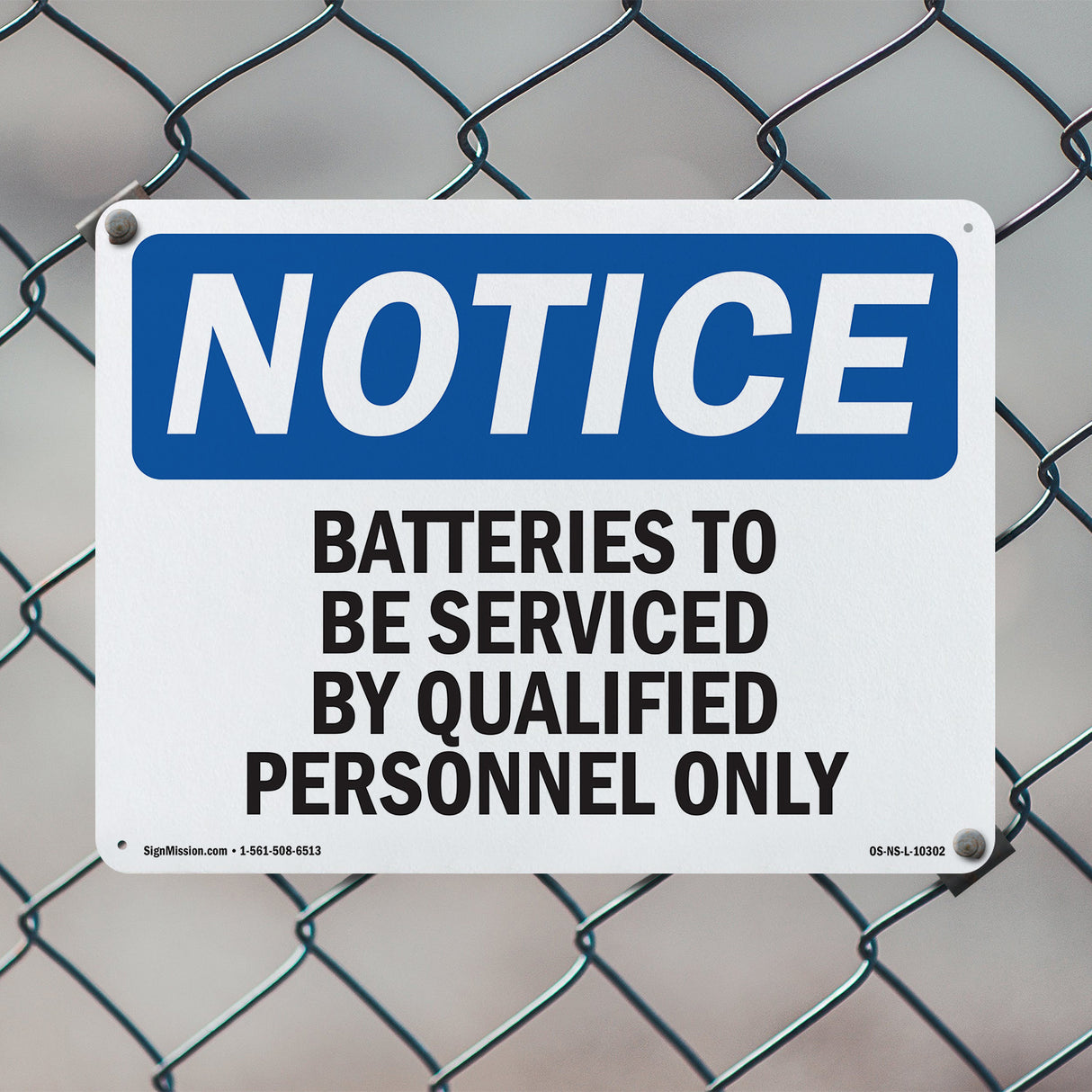 Batteries To Be Serviced By Qualified Personnel
