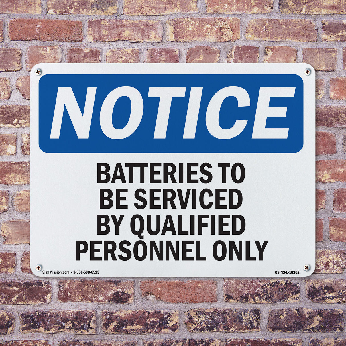 Batteries To Be Serviced By Qualified Personnel