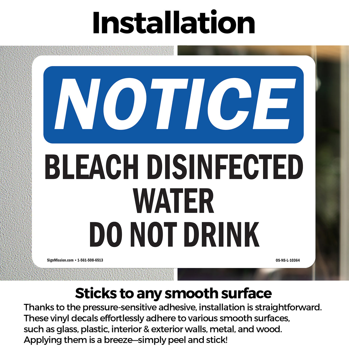 Bleach Disinfected Water Do Not Drink
