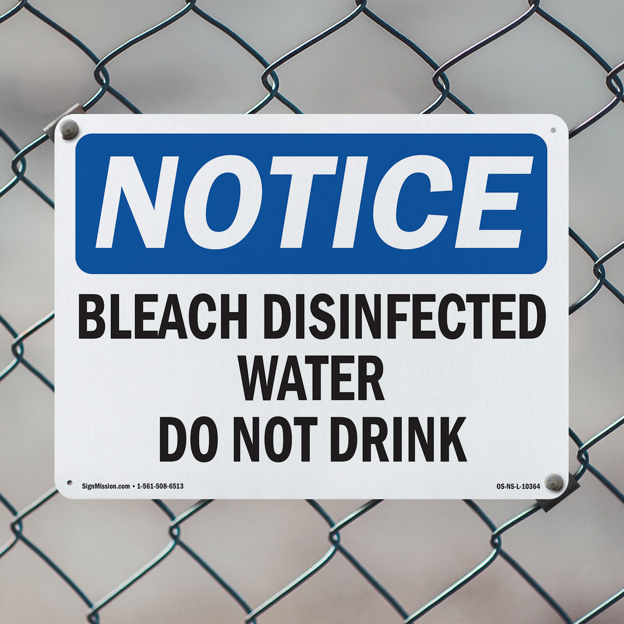 Bleach Disinfected Water Do Not Drink