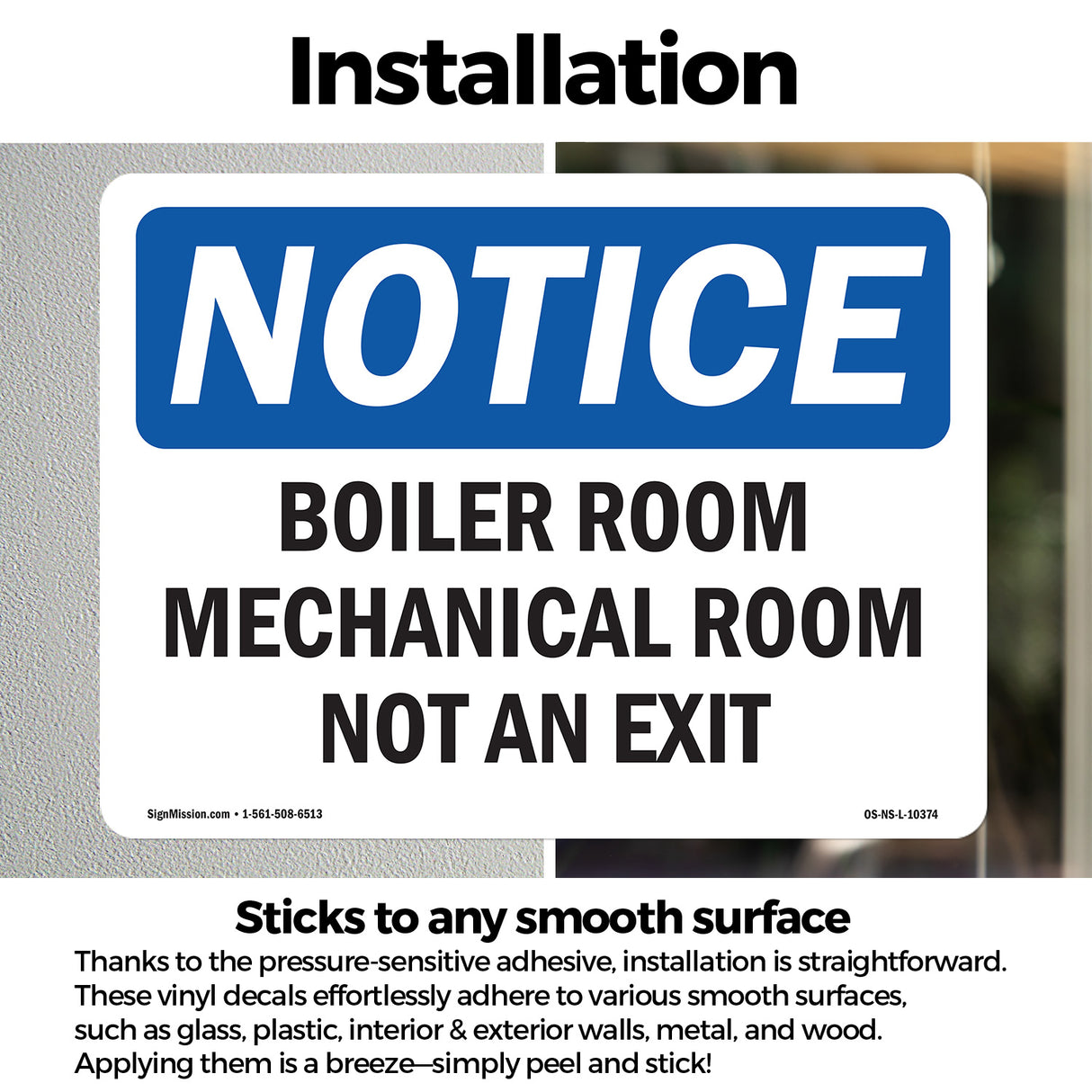 Boiler Room Mechanical Room Not An Exit Sign