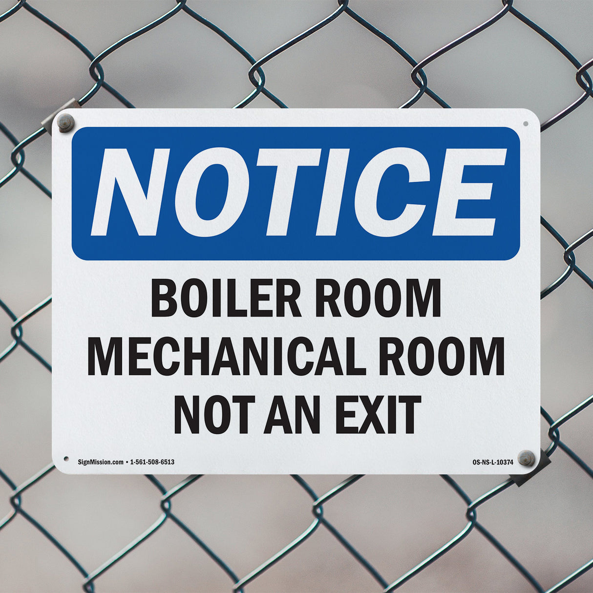Boiler Room Mechanical Room Not An Exit Sign