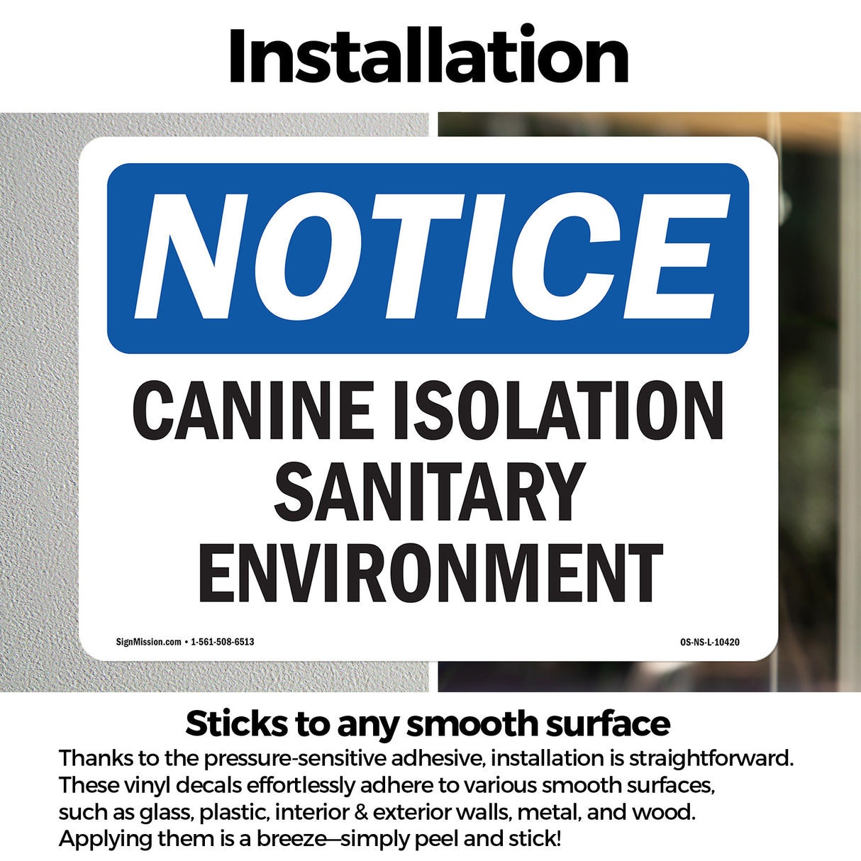 Canine Isolation Sanitary Environment