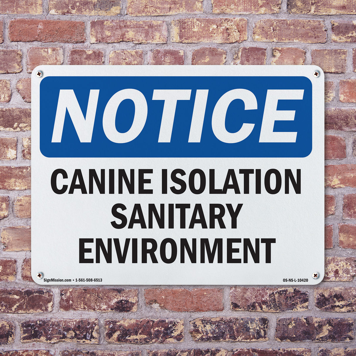 Canine Isolation Sanitary Environment