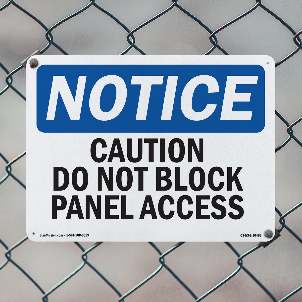 Caution Do Not Block Panel Access