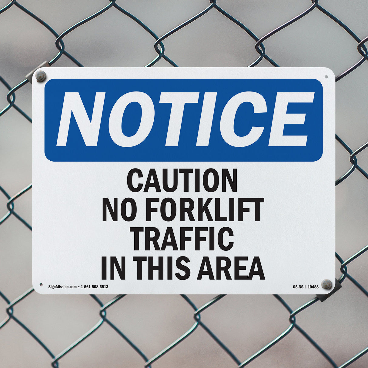 Caution No Forklift Traffic In This Area