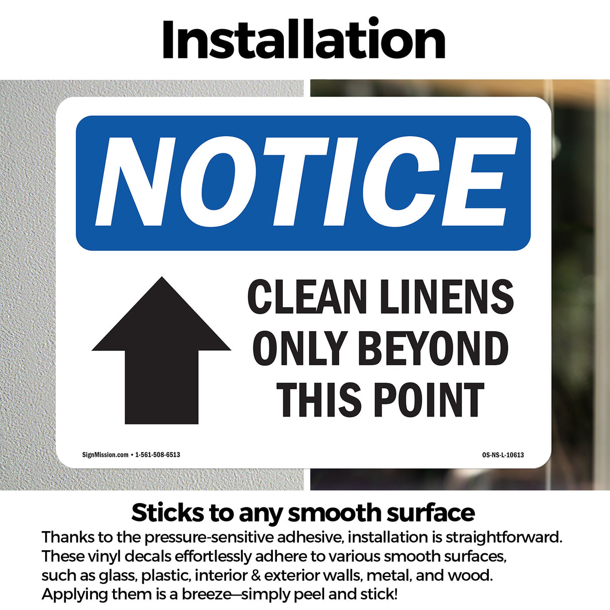 Clean Linens Only Beyond This