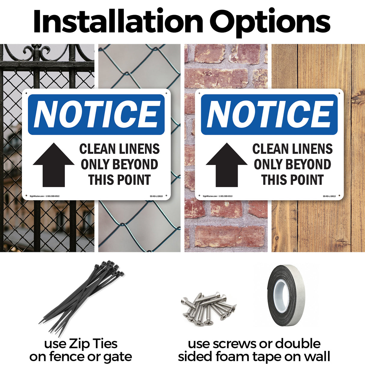 Clean Linens Only Beyond This