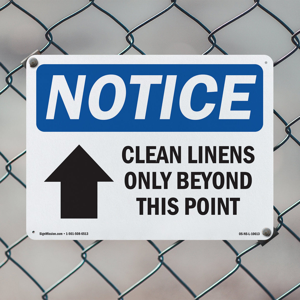 Clean Linens Only Beyond This