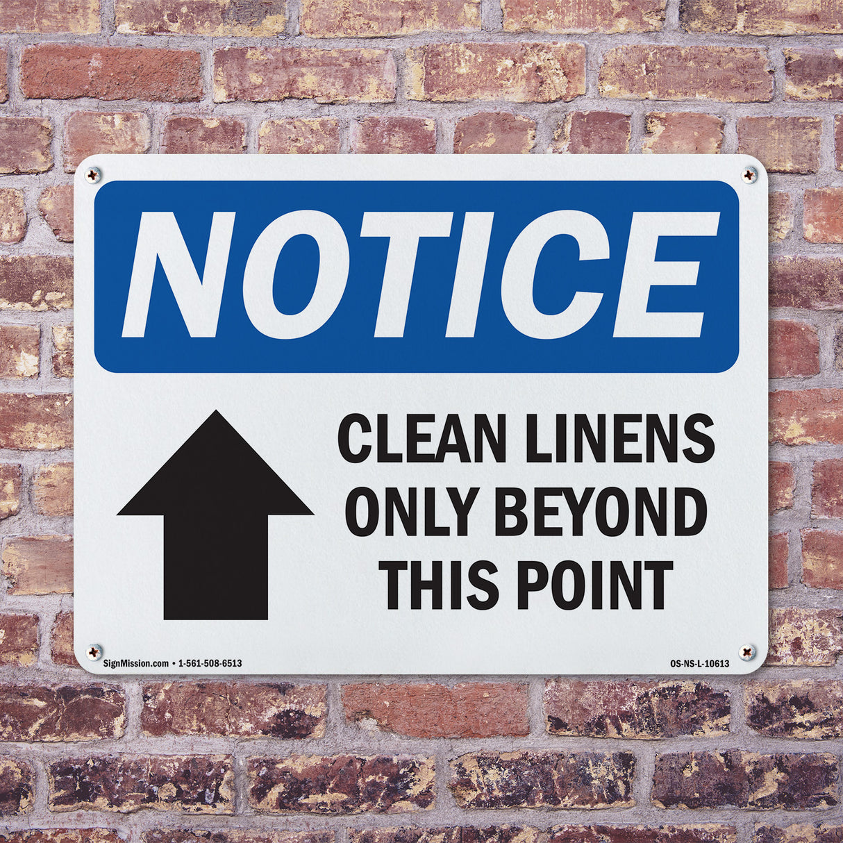 Clean Linens Only Beyond This