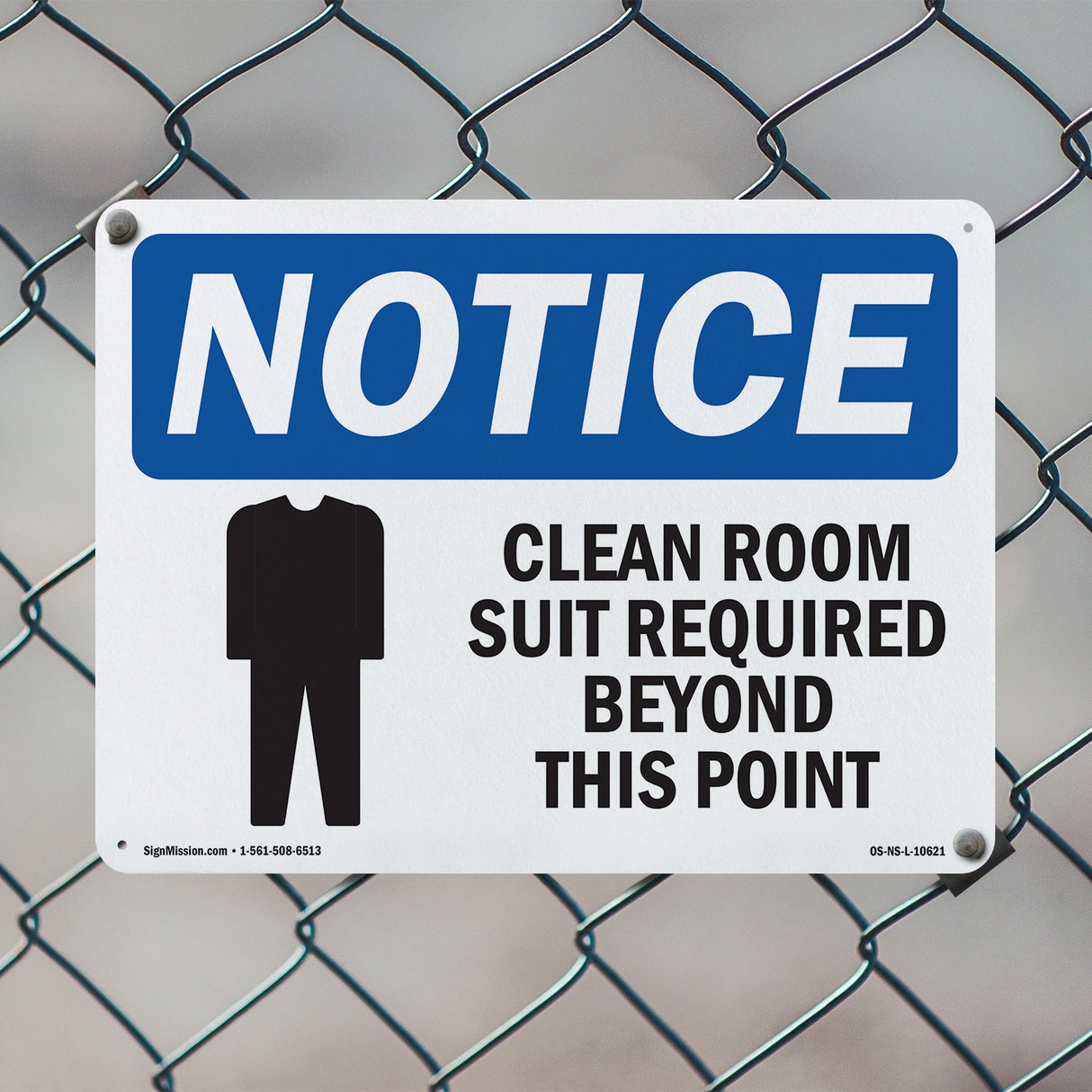 Clean Room Suit Required Beyond