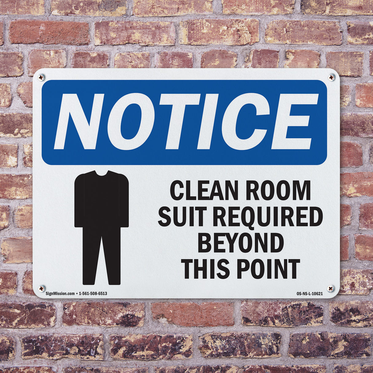 Clean Room Suit Required Beyond