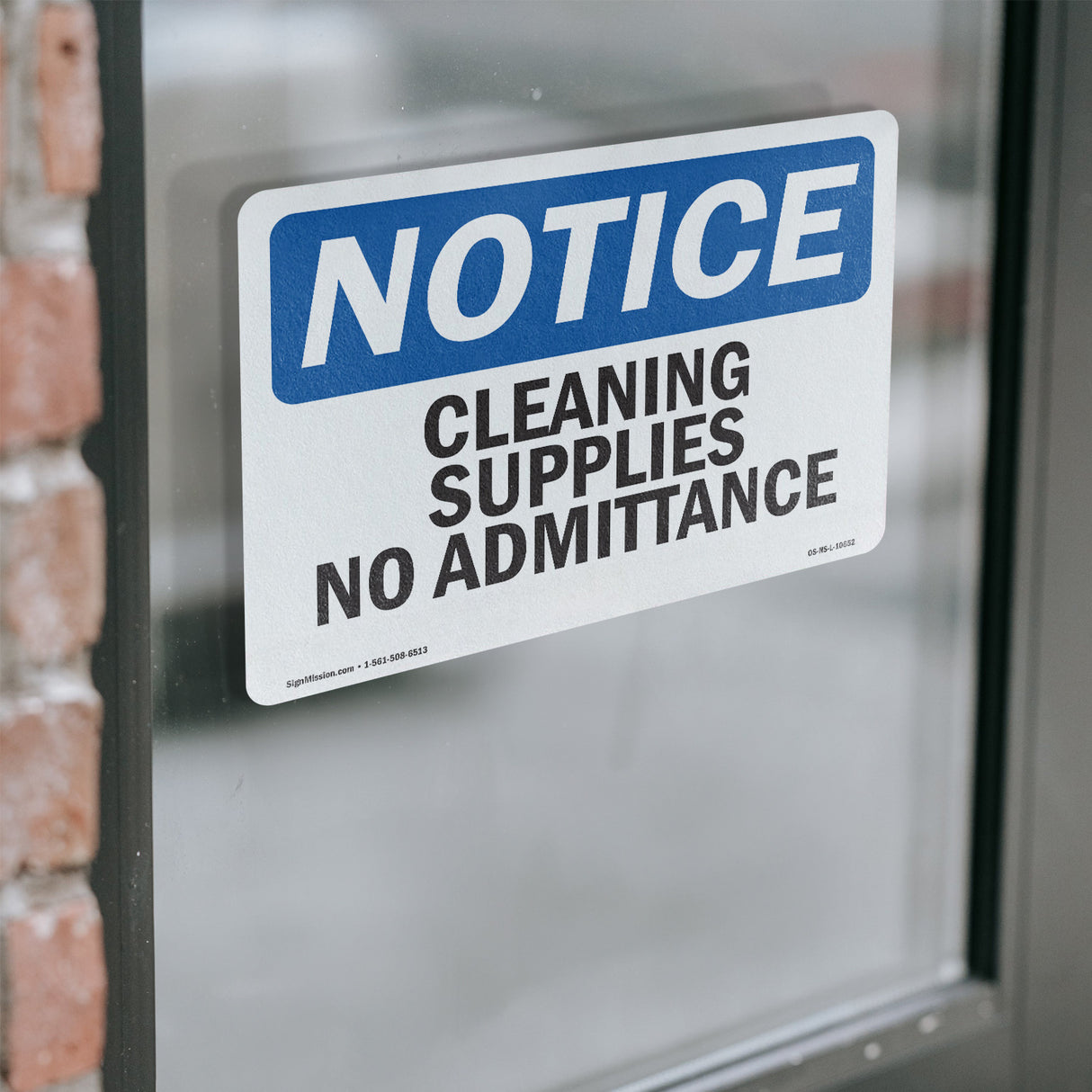 Cleaning Supplies No Admittance