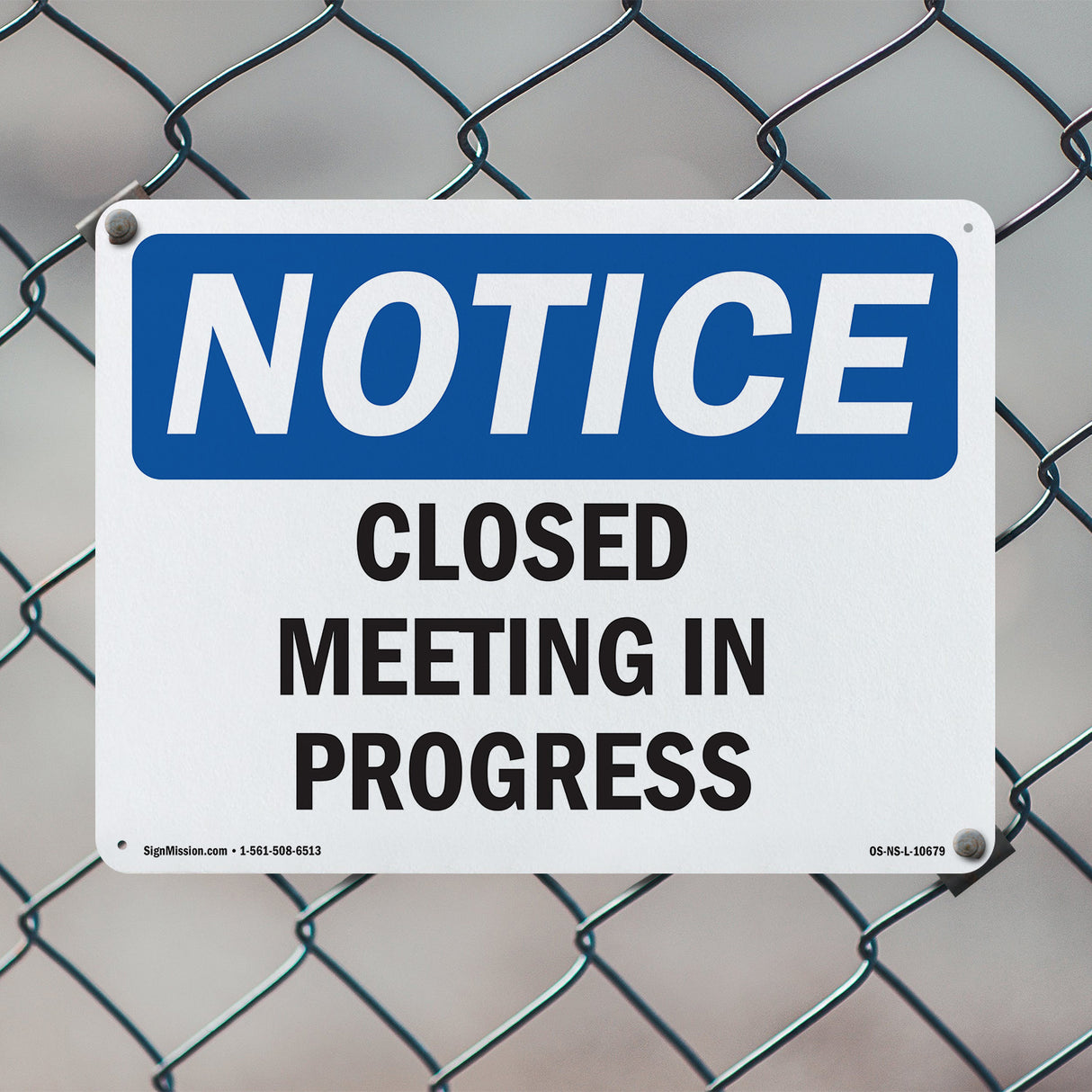 Closed Meeting In Progress