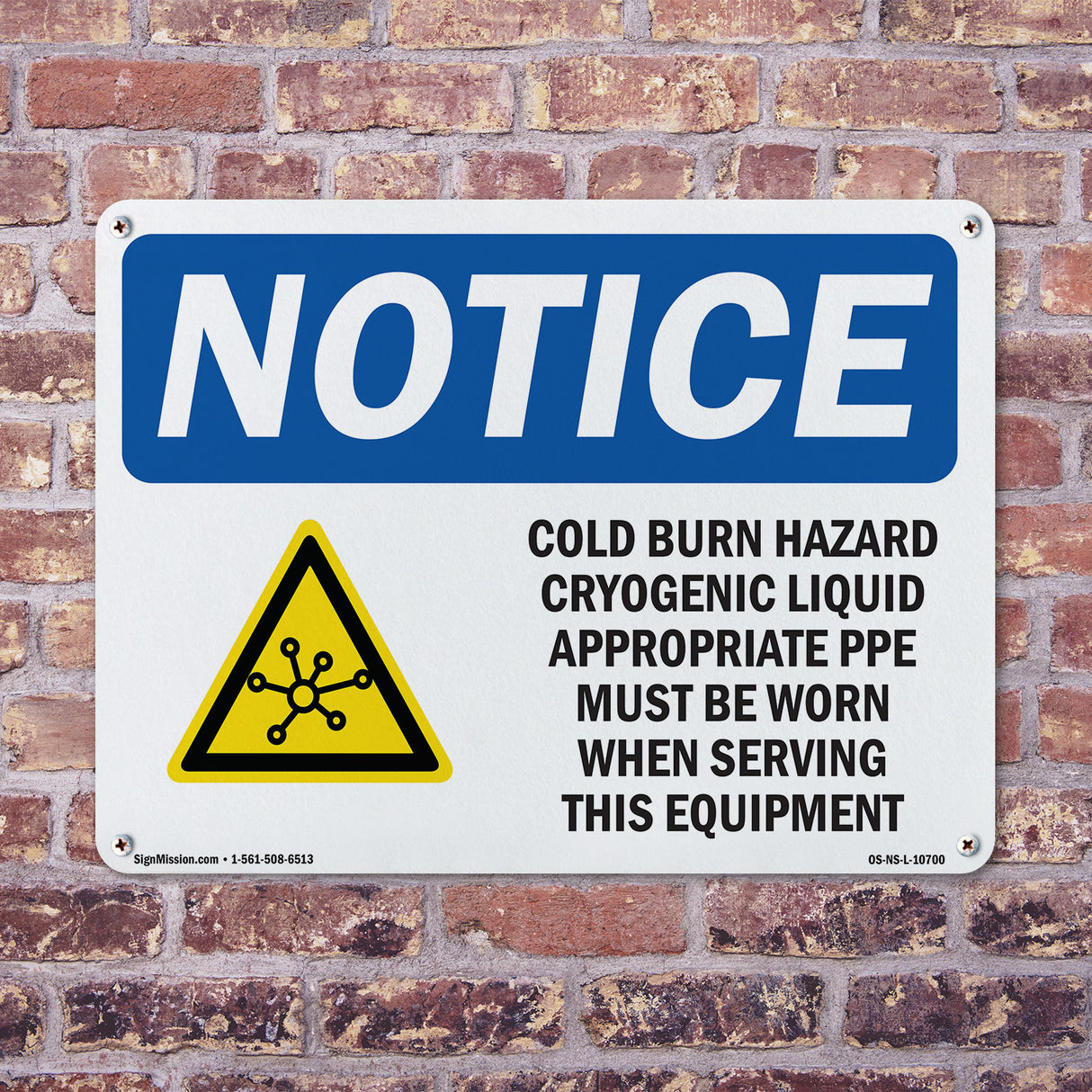 Cold Burn Hazard Cryogenic Liquid