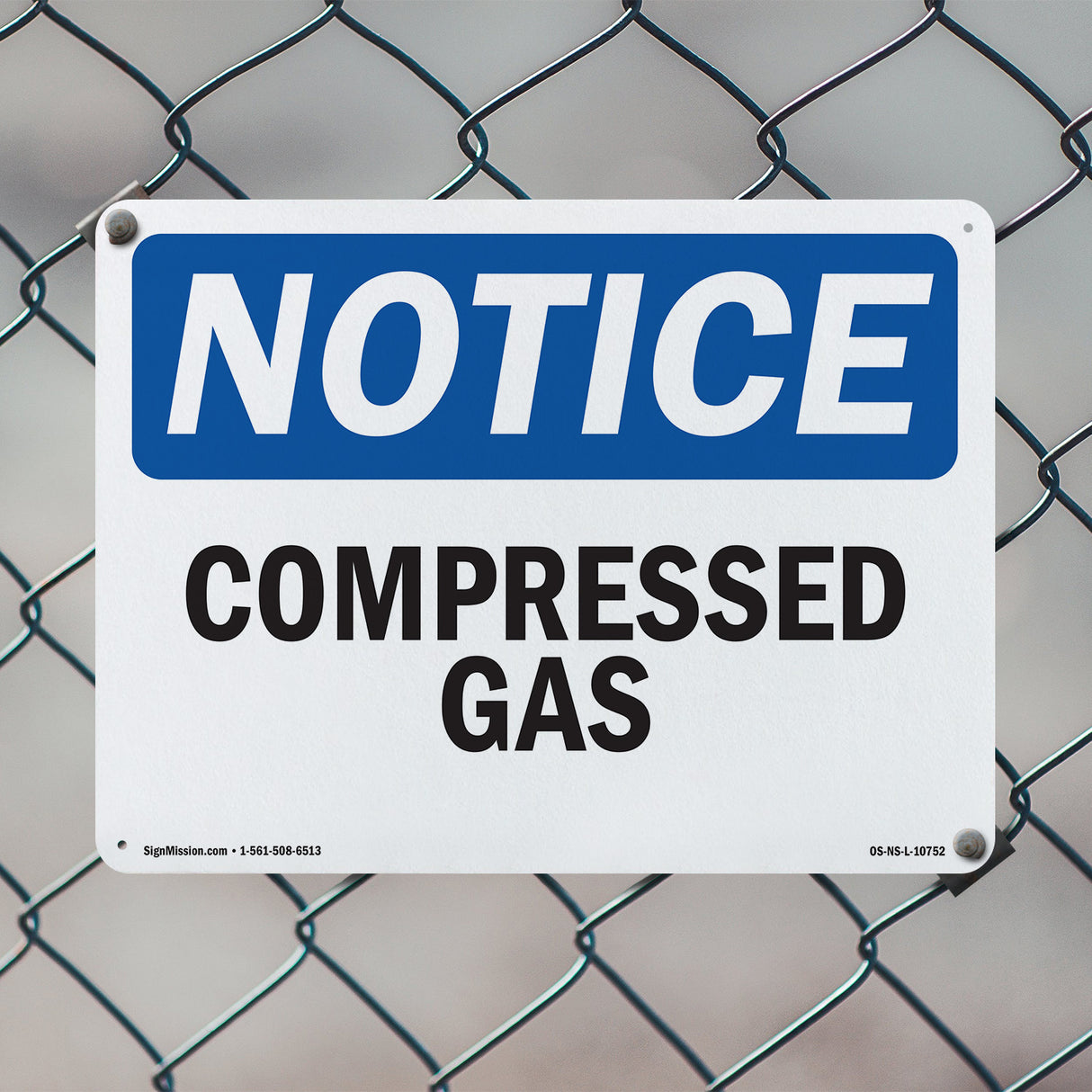 Compressed Gas Sign