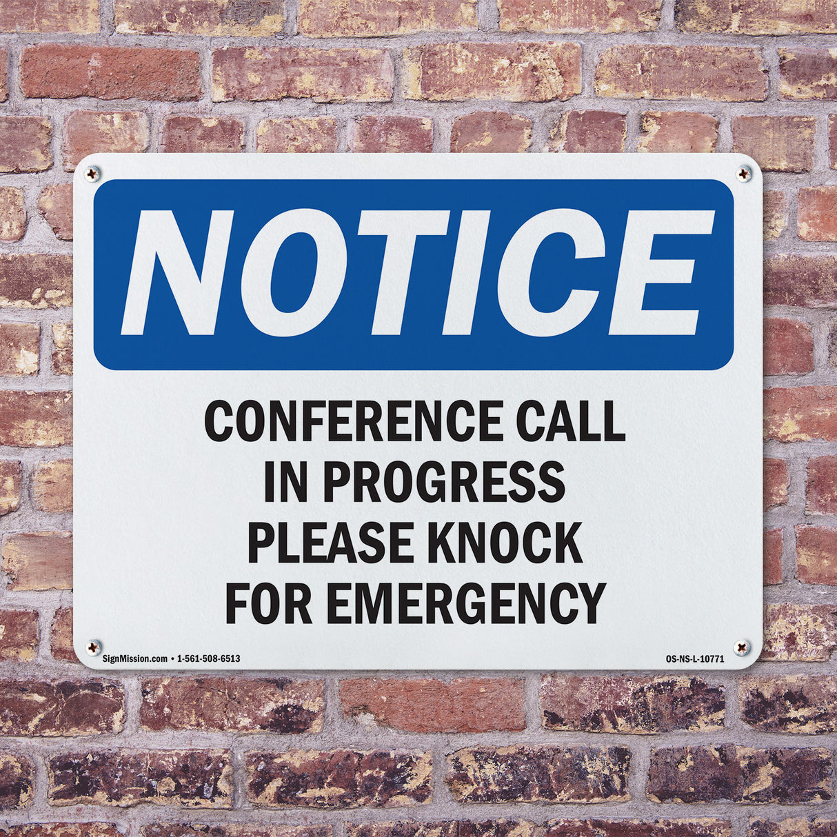 Conference Call In Progress Please Knock