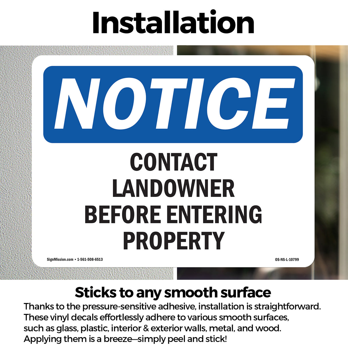 Contact Landowner Before Entering Property