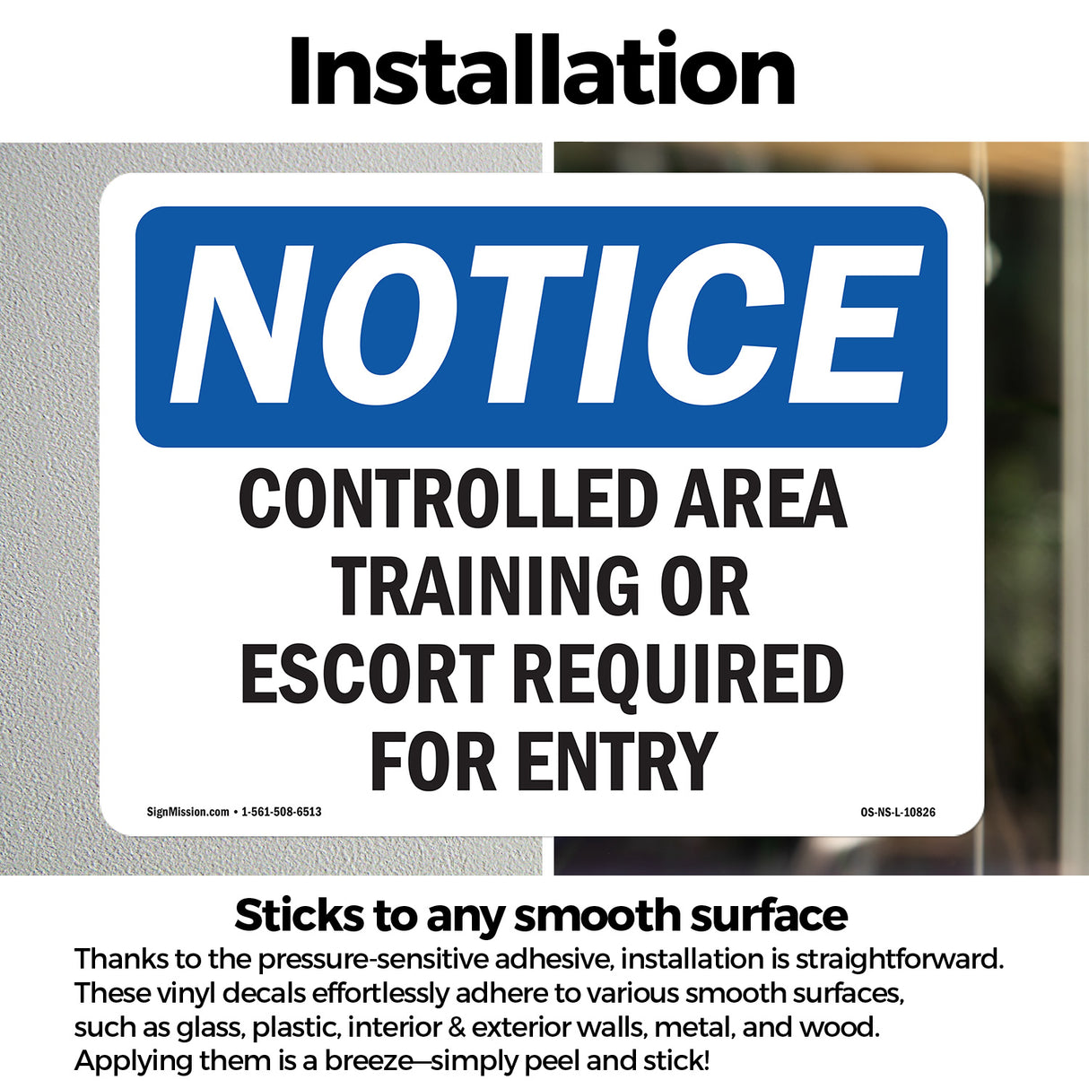Controlled Area Training Or Escort Required