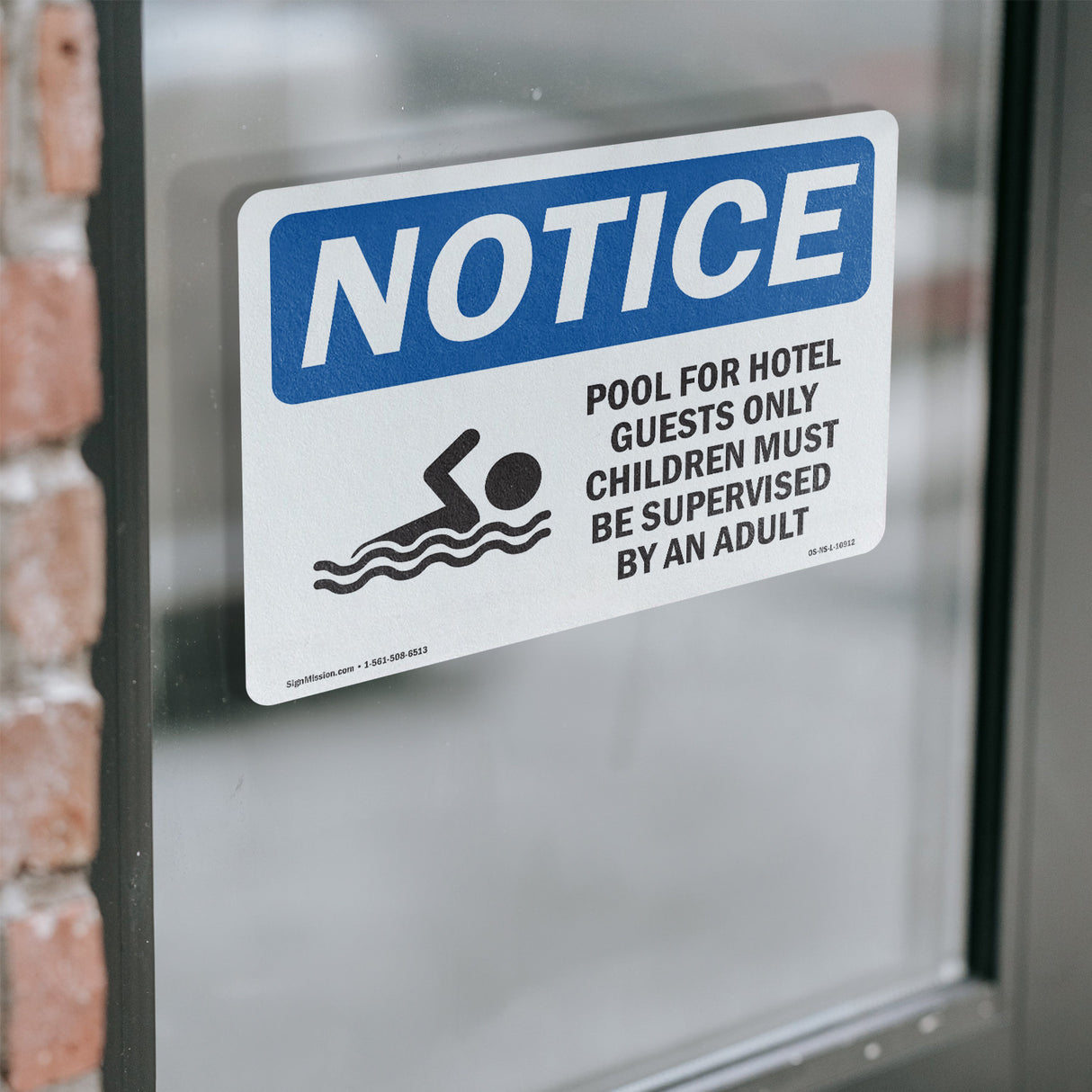 DANGER Pool For Hotel Guests Only Children