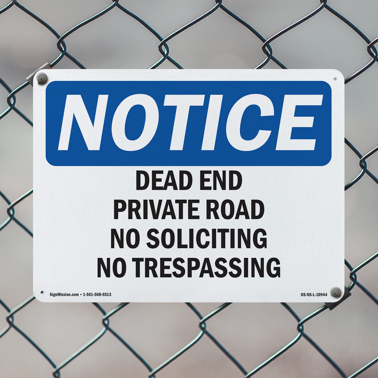 Dead End Private Road No Soliciting No Trespassing