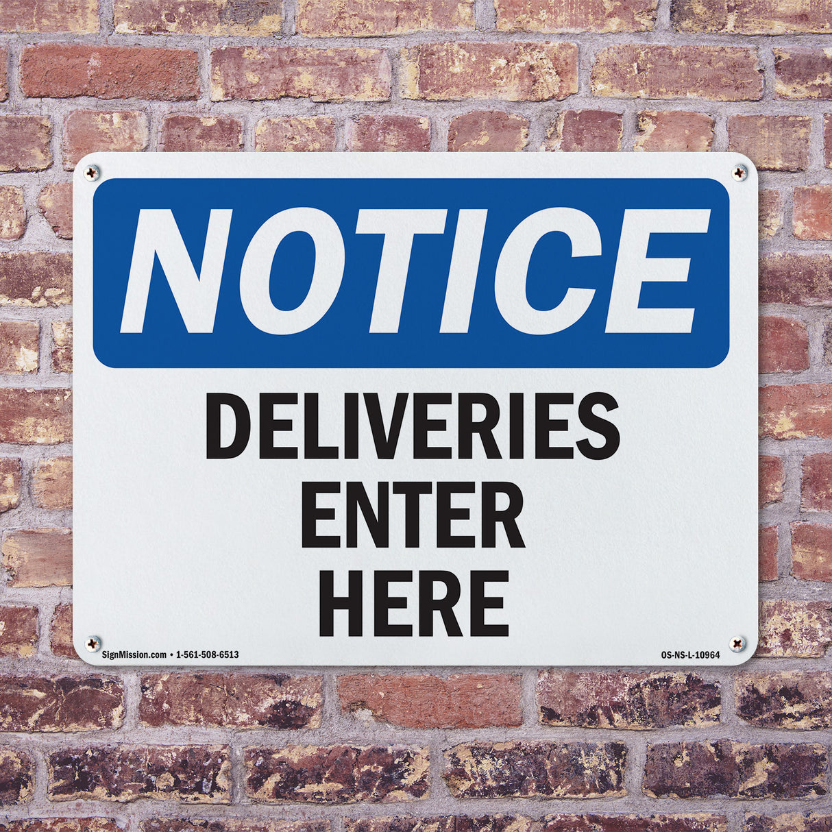 Deliveries Enter Here