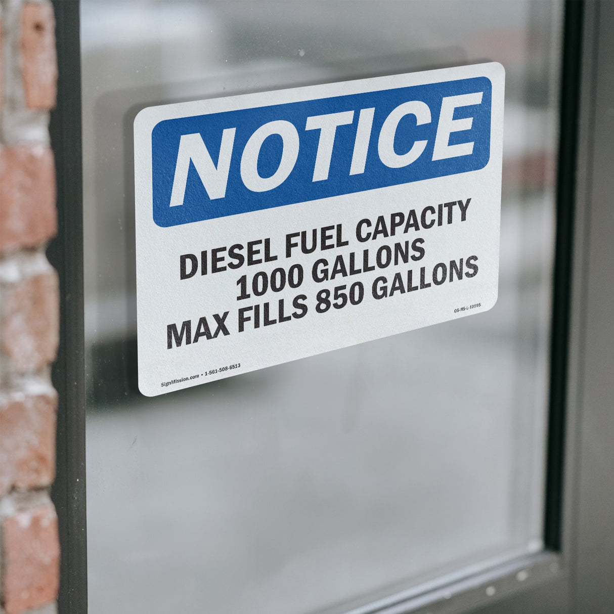 Diesel Fuel Capacity 1000 Gallons Max Fill