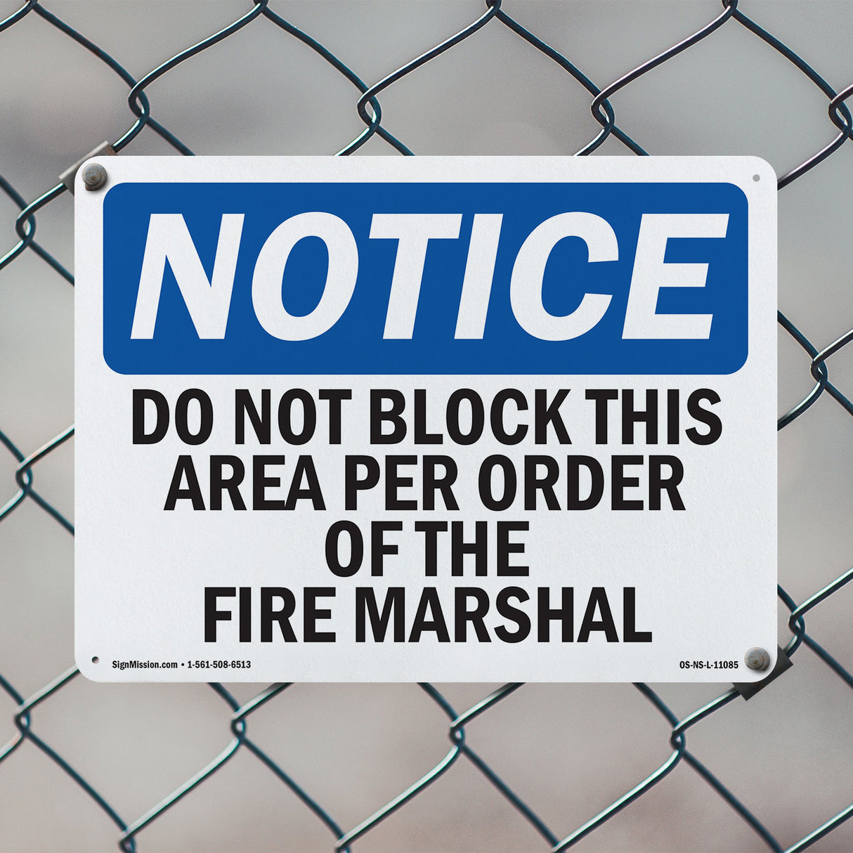 Do Not Block This Area Per Order Of The