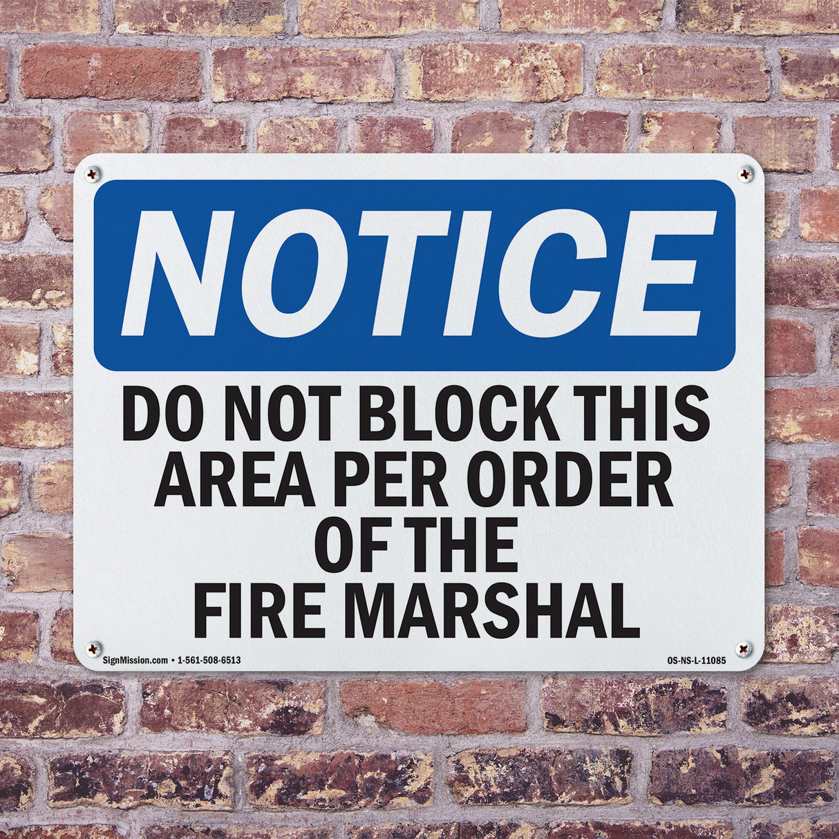 Do Not Block This Area Per Order Of The