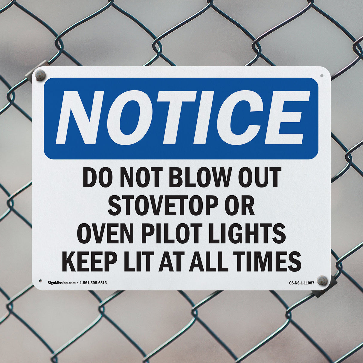 Do Not Blow Out Stovetop Or Oven Pilot Lights