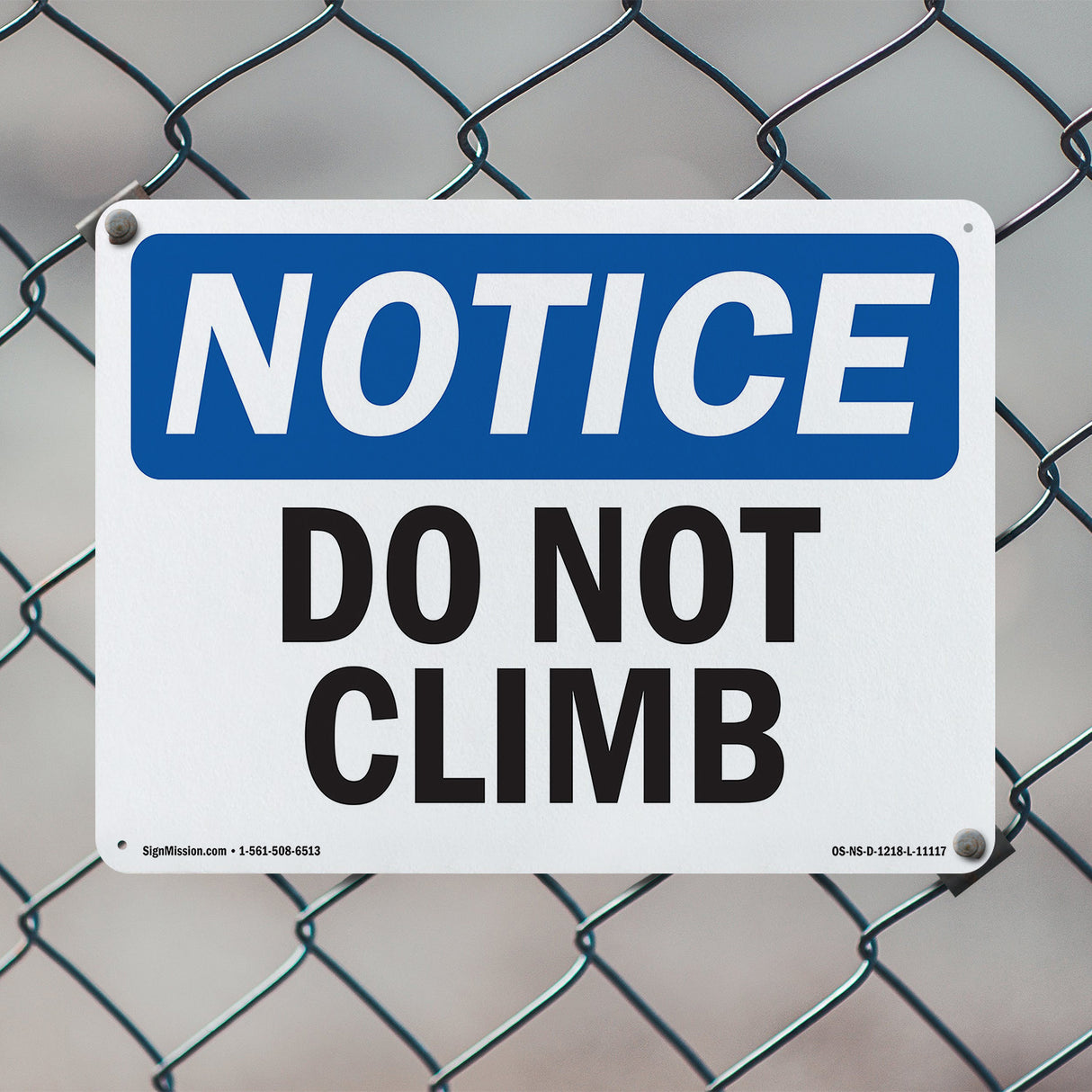 Do Not Climb Sign