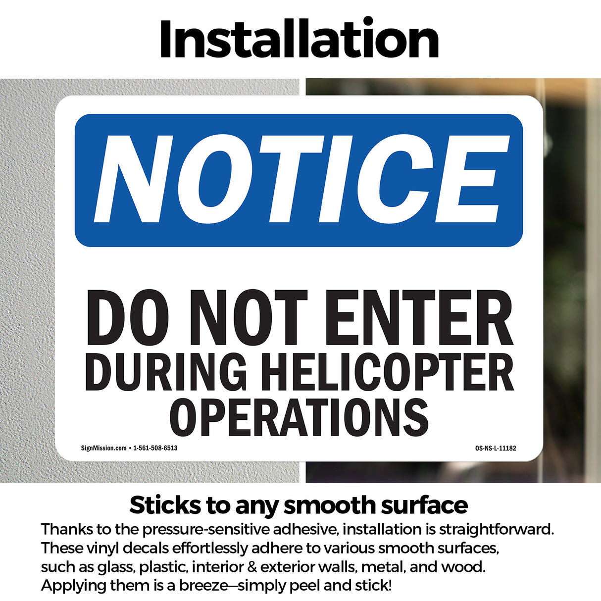 Do Not Enter During Helicopter Operations