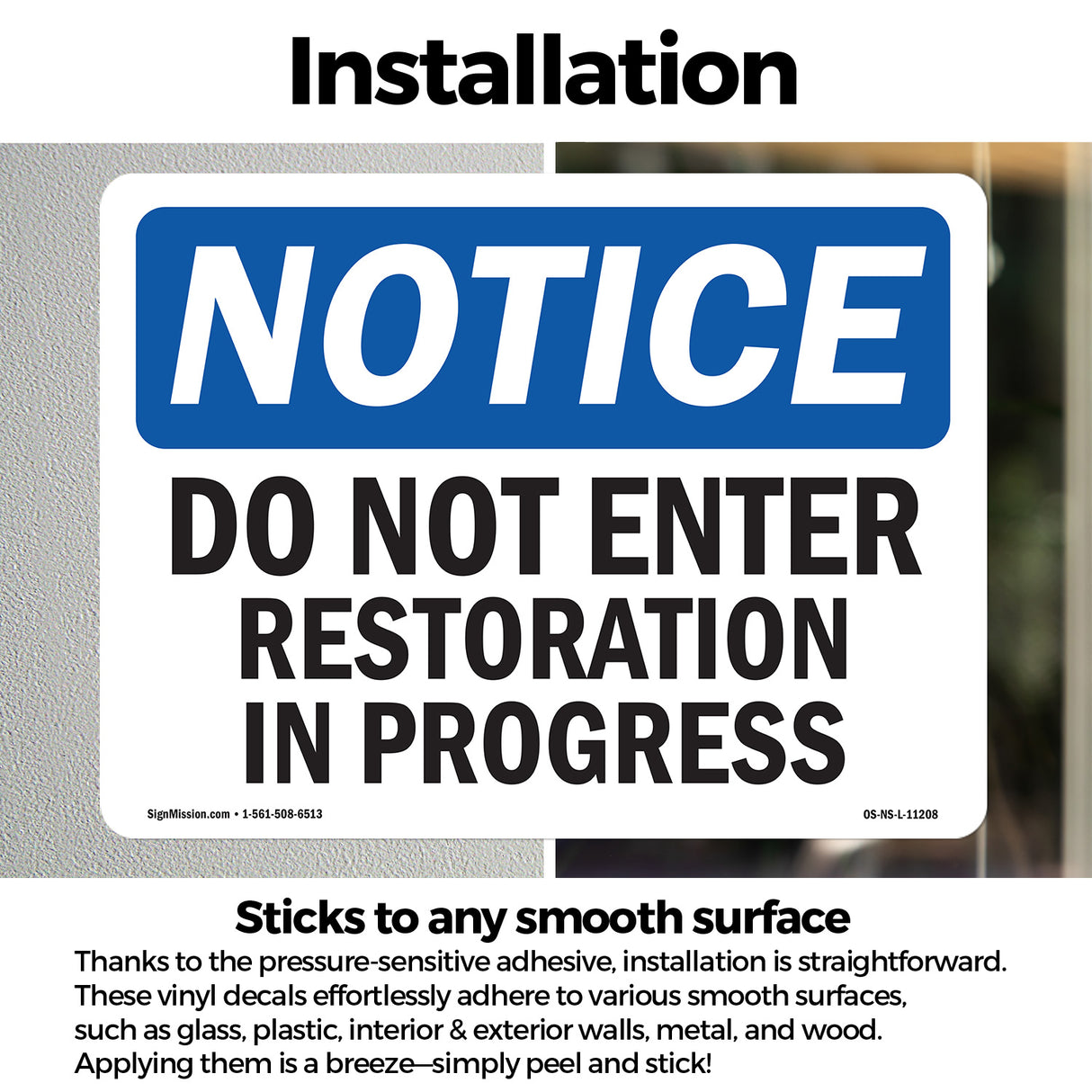 Do Not Enter Restoration In Progress